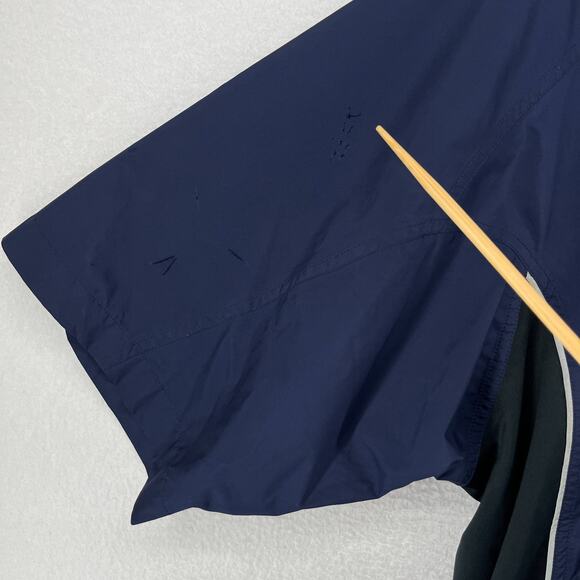 FOOTJOY Jacket Mens L DryJoys Golf Rain Windbreaker 1/4 Zip Short Sleeve Blue - Picture 11 of 15